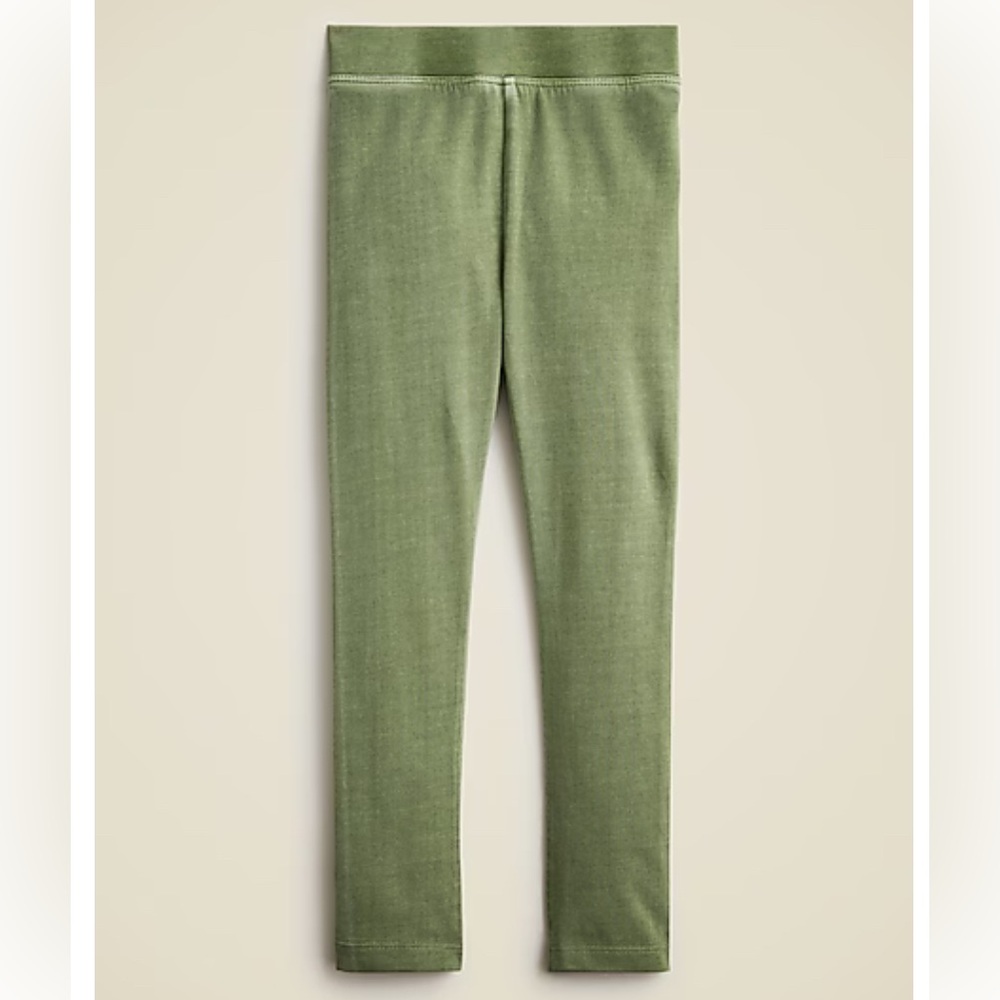 NWT! J. Crew Girls garment dyed everyday leggings
